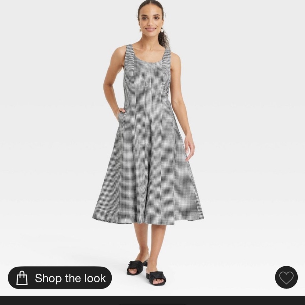 NWOT A New Day Plaid corset dress